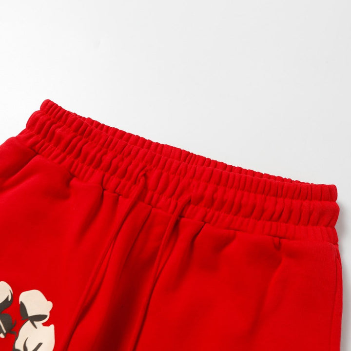 Denim Tears Kaktus Rot Trainingsanzug Set – Stylischer Komfort für Streetwear Liebhaber