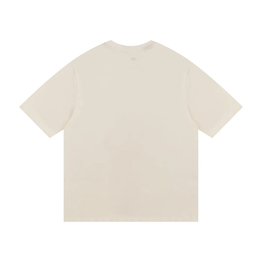 AMI Paris Herz-Logo Baumwoll-T-Shirt Unisex – Zeitlos Elegant & Komfortabel