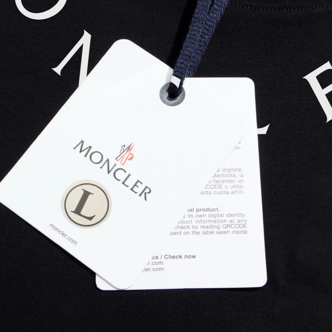 Moncler Designer T-Shirt für Herren – Premium Baumwolle, Monogramm Logo, Kurzarm