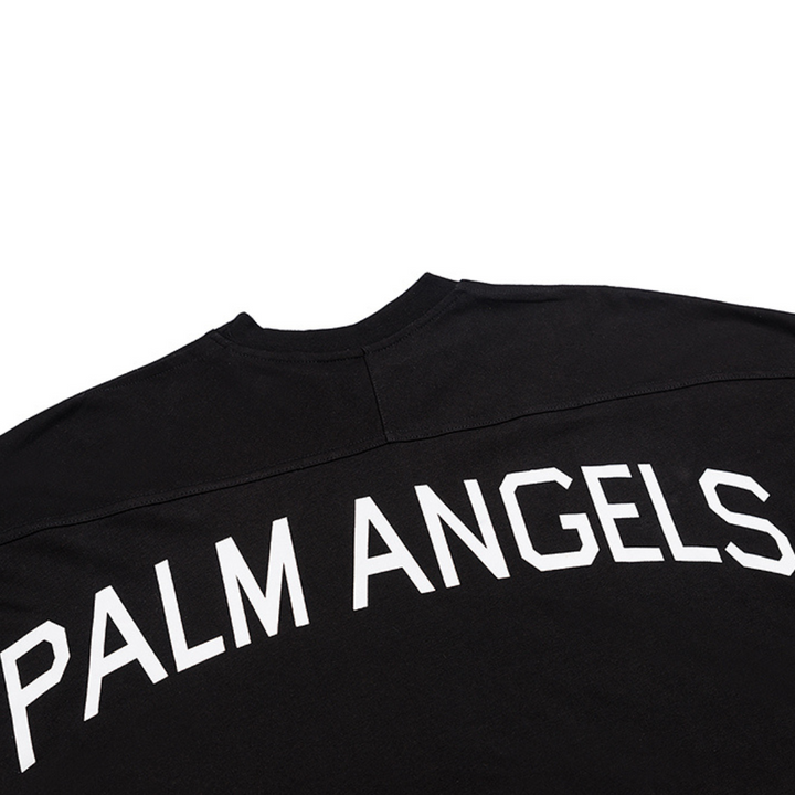 Palm Angels Meerjungfrau T-Shirt: Luxuriöses Baumwoll-T-Shirt mit ikonischem Logo-Print