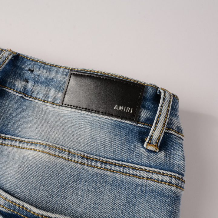 Amiri Logo Distressed Jeans Herren – Stylische Ripped Denim mit Markenlogo