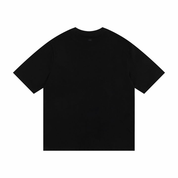 AMI Paris Unisex Herz-Logo T-Shirt: Premium Baumwolle für stilvollen Komfort
