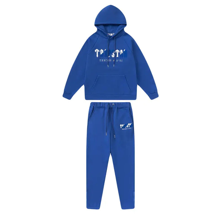 Trapstar Decodierter Blauer Chenille Trainingsanzug – Premium Streetwear Stil