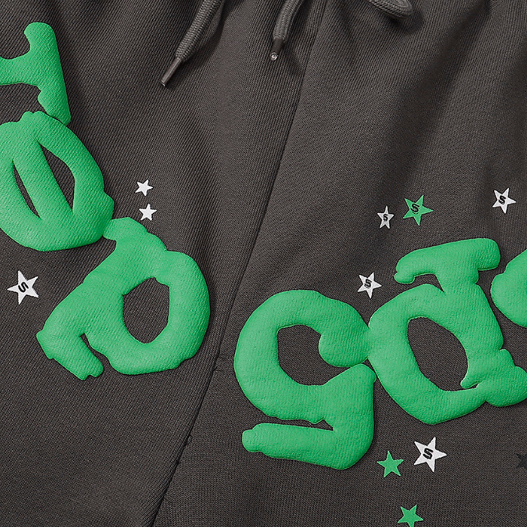 SP5DER Gemütlicher Trainingsanzug: Stylischer Hoodie & Komfortable Hose Streetwear Look