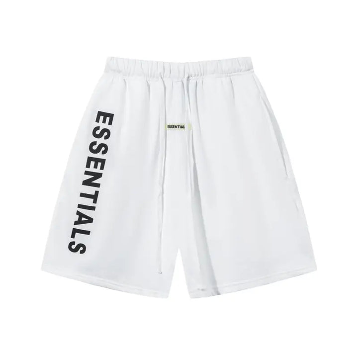 Essentials Fear of God Weiße Shorts: Bequemer Minimalistischer Streetwear-Stil für Sommer