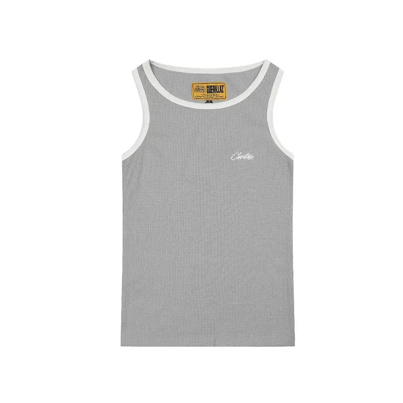 Corteiz Herren Premium Graues Tanktop – Stylisches Urban Streetwear Oberteil