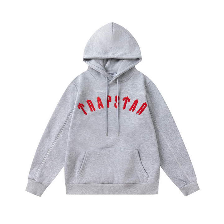 Trapstar Irongate Arch Chenille Rot-Grau Herren Jogginganzug – Stylisch & Bequem