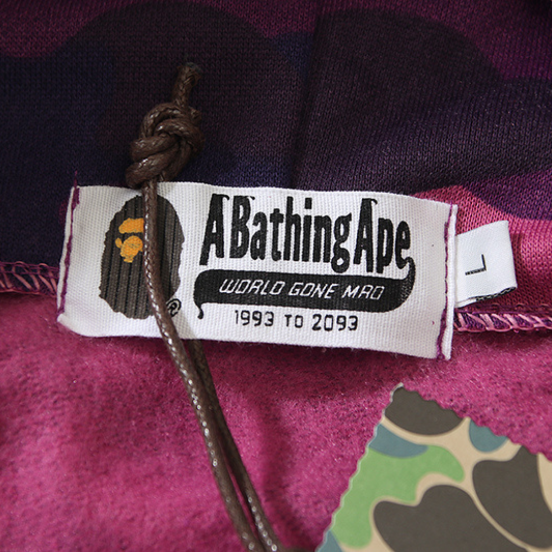 BAPE Hai Camo Streetwear Set: Bequemer Hoodie, Shorts oder Jacke, Exklusiver Look