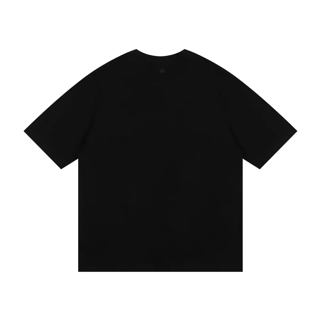 AMI Paris Unisex T-Shirt – Hochwertige Baumwolle, Herz-Logo, Französischer Stil