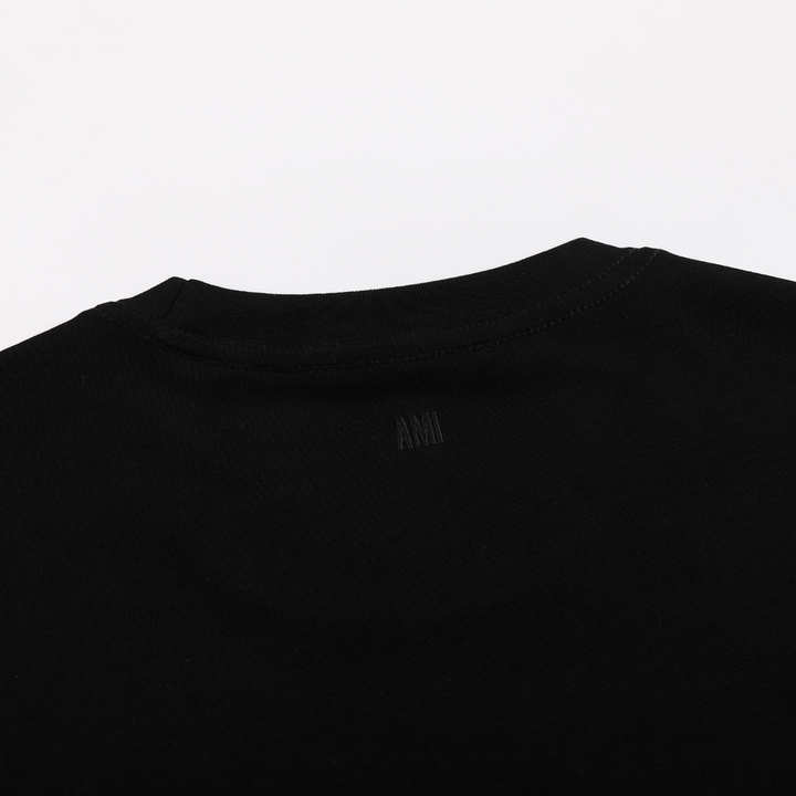 AMI Paris Unisex T-Shirt – Hochwertige Baumwolle, Herz-Logo, Französischer Stil