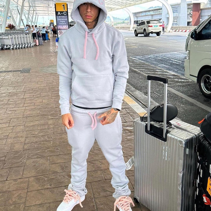 Syna World Logo Grau Trainingsanzug: Luxuriöser Komfort für Urbanen Streetwear-Stil