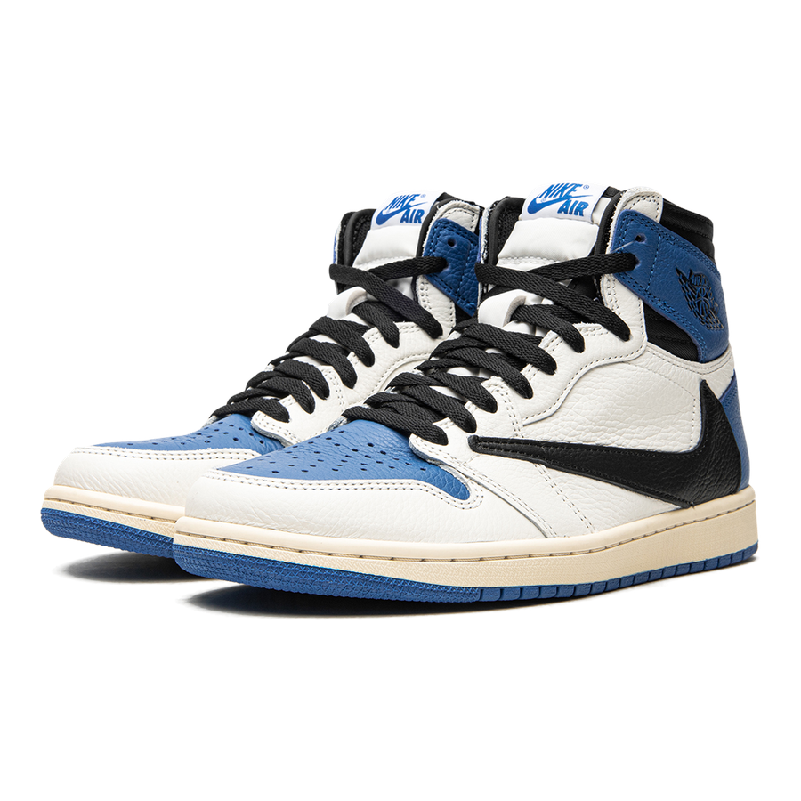 Exklusiver Air Jordan 1 High OG SP "Travis Scott Fragment" Military Blue Sneaker