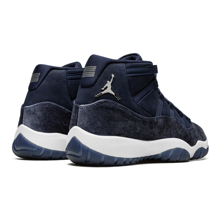 AIR JORDAN 11 Samt WMNS "Midnight Navy" Luxus-Sneaker Damen Basketballschuh