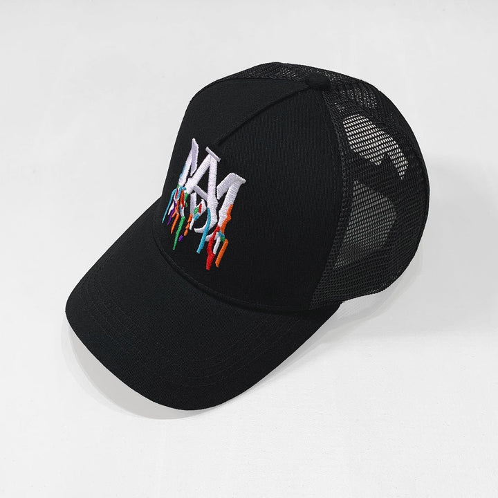 Luxuriöse Amiri Designer Baseballkappe Schwarz – Stilvoller Streetwear-Look mit Logo