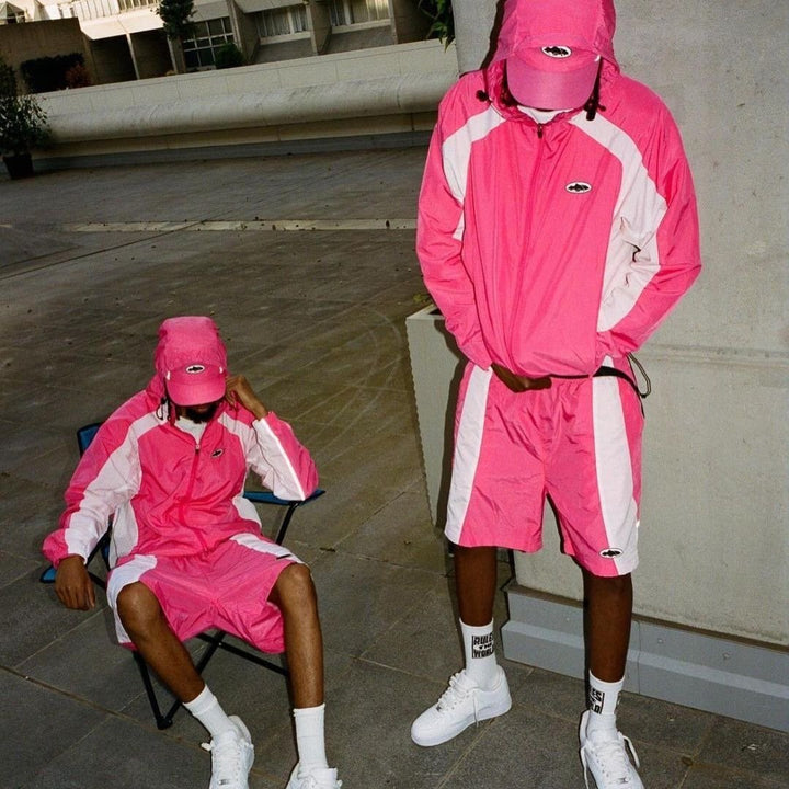 Corteiz Pink Streetwear Trainingsanzug: Komfortables, Stylisches Unisex-Set für Urbane Looks