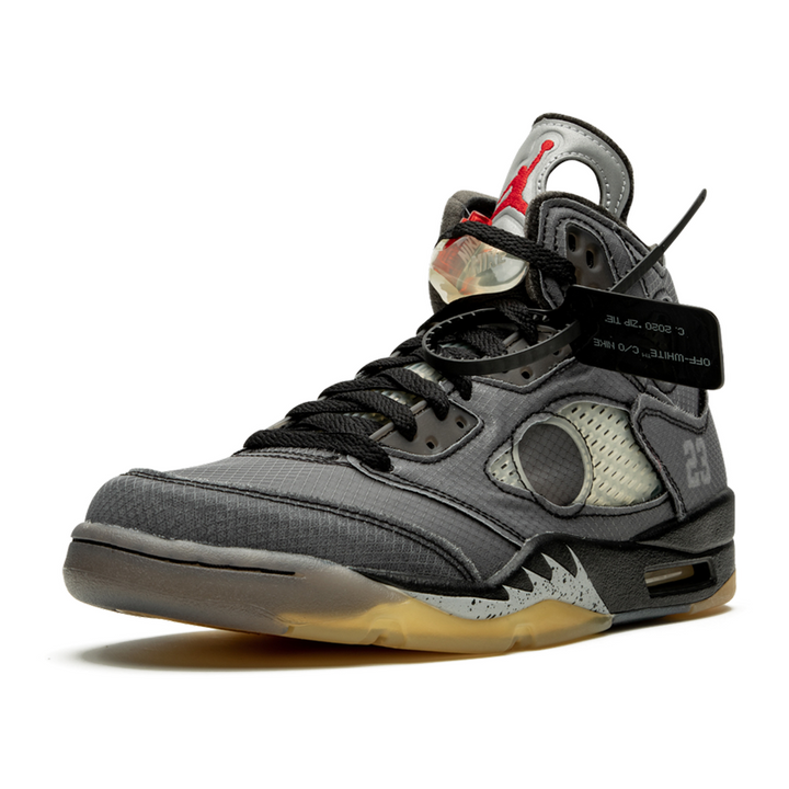 Air Jordan 5 Retro SP Off-White Virgil Abloh Edition: Deconstruct Luxus Sneaker Grau