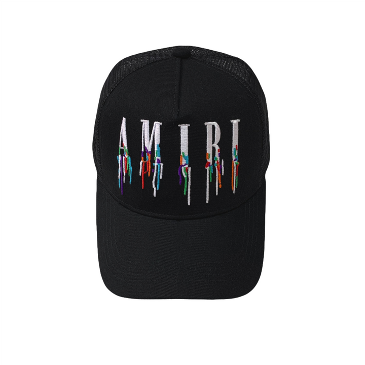 Luxuriöse Amiri Designer Baseballkappe Schwarz – Stilvolle Streetwear Kappe Verstellbar