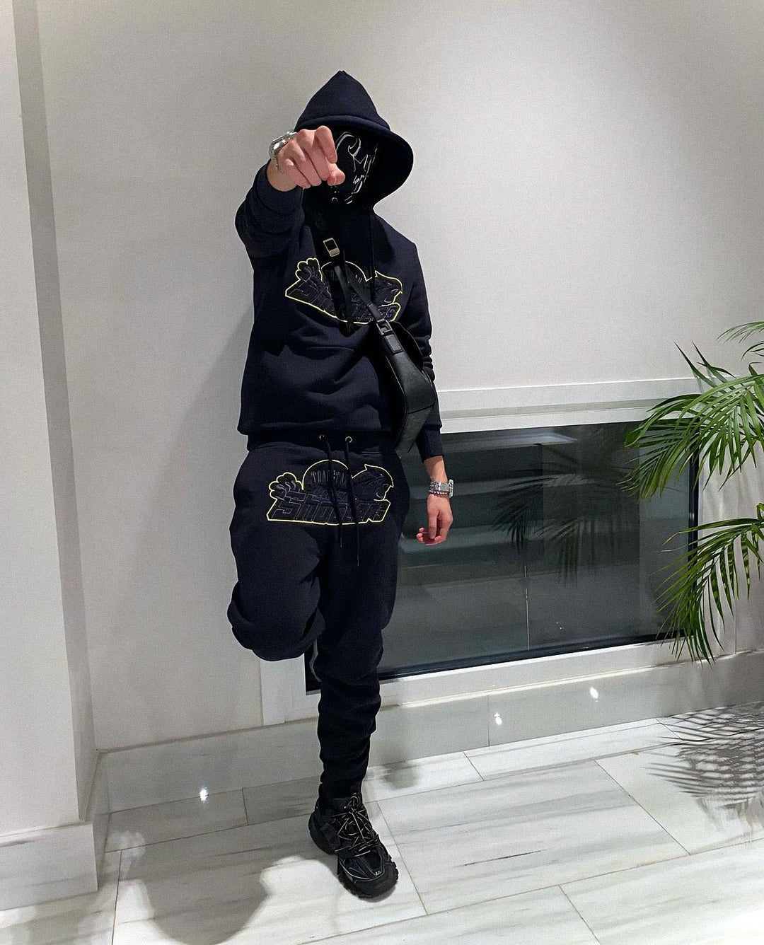 Trapstar Shooters Kapuzen-Jogginganzug Limette – Stylisches Streetwear Komfort Set