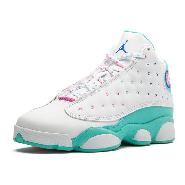 Air Jordan 13 GS 'Aurora Green' Kinder Sneaker – Bunter Stil, Top Komfort