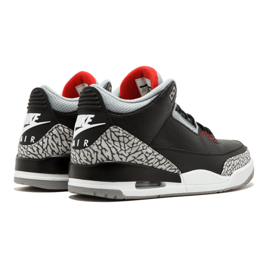 Legendäre Air Jordan 3 Retro OG Black Cement Herren Sneaker mit Nike Air