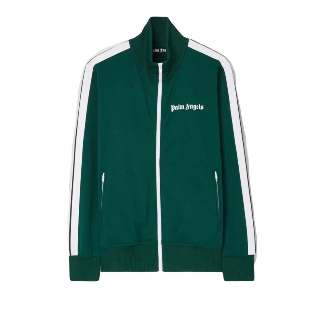 Palm Angels Grüner Luxus Tracksuit: Stilvoller Trainingsanzug für Herren und Damen