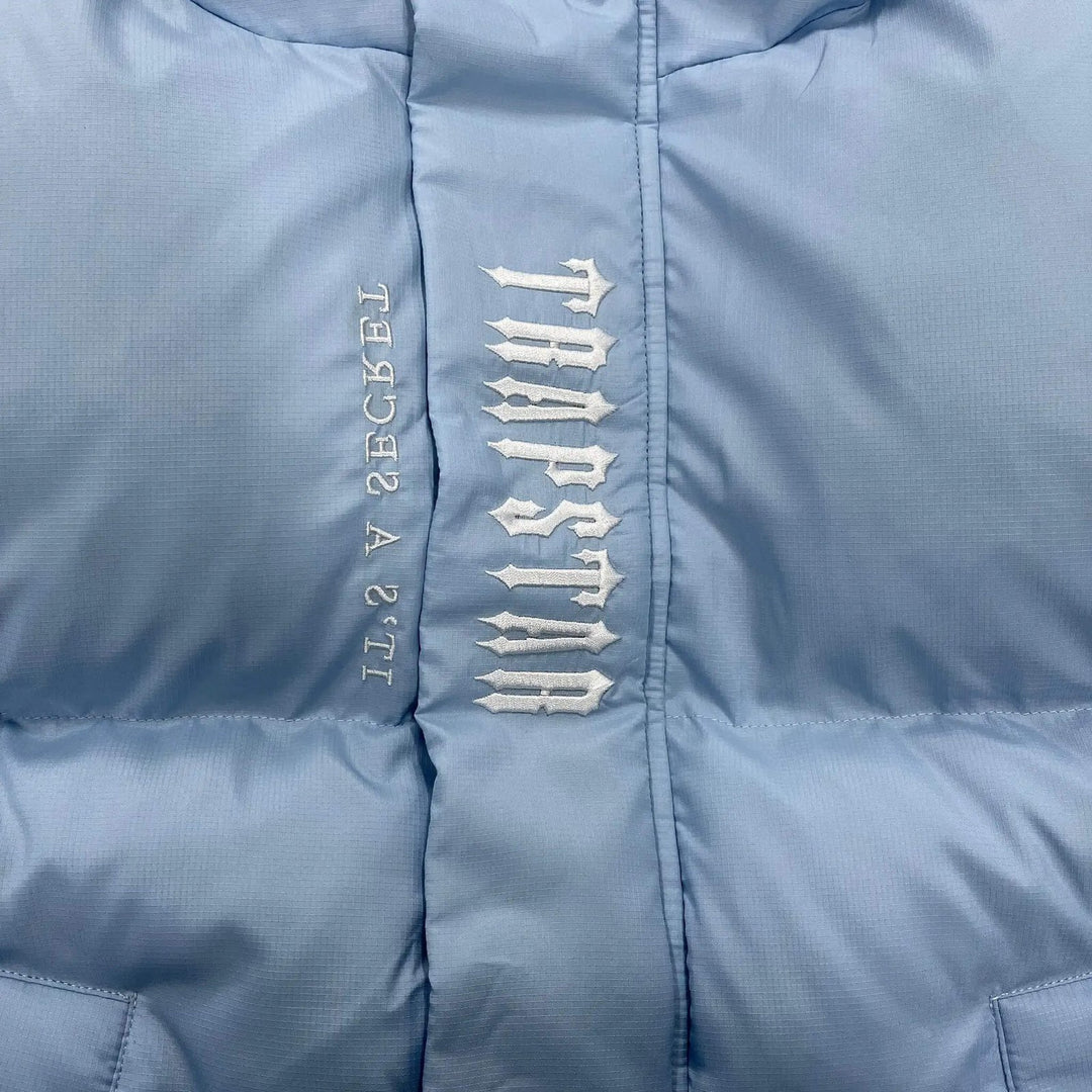 Trapstar Geheimnisvolle Himmelblaue Jacke Urban Streetwear Stil Herren Damen