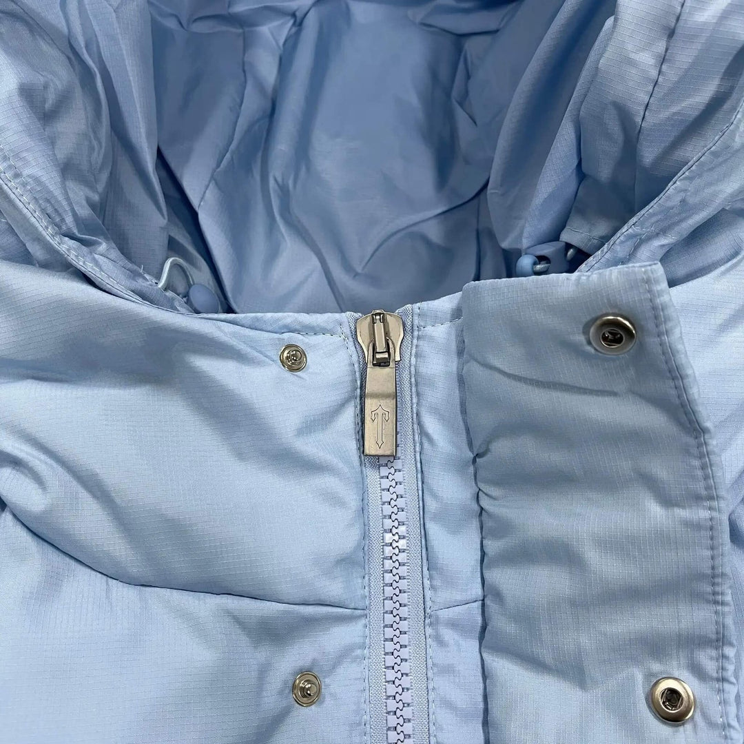Trapstar Geheimnisvolle Himmelblaue Jacke Urban Streetwear Stil Herren Damen