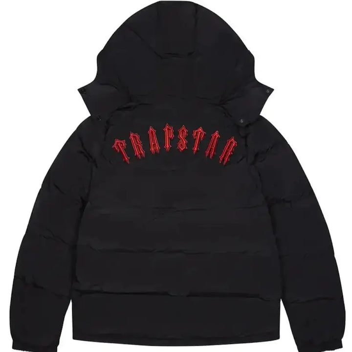 Stylische Trapstar Irongate Kapuzenjacke Rot – Urbaner Streetwear Style für Herren