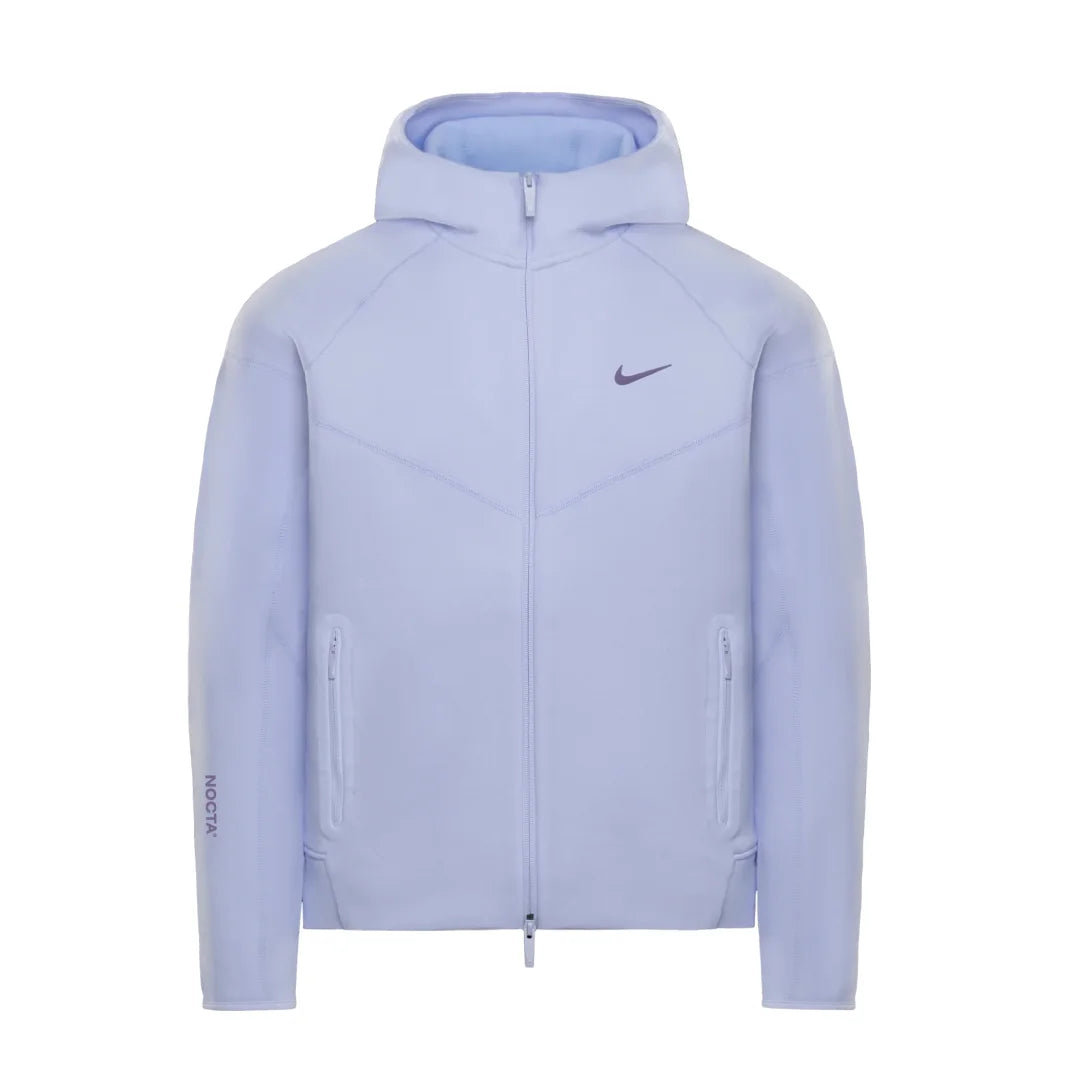 Nike NOCTA Lila Tech Fleece Set: Stylischer Hoodie & Jogginghose für Komfort