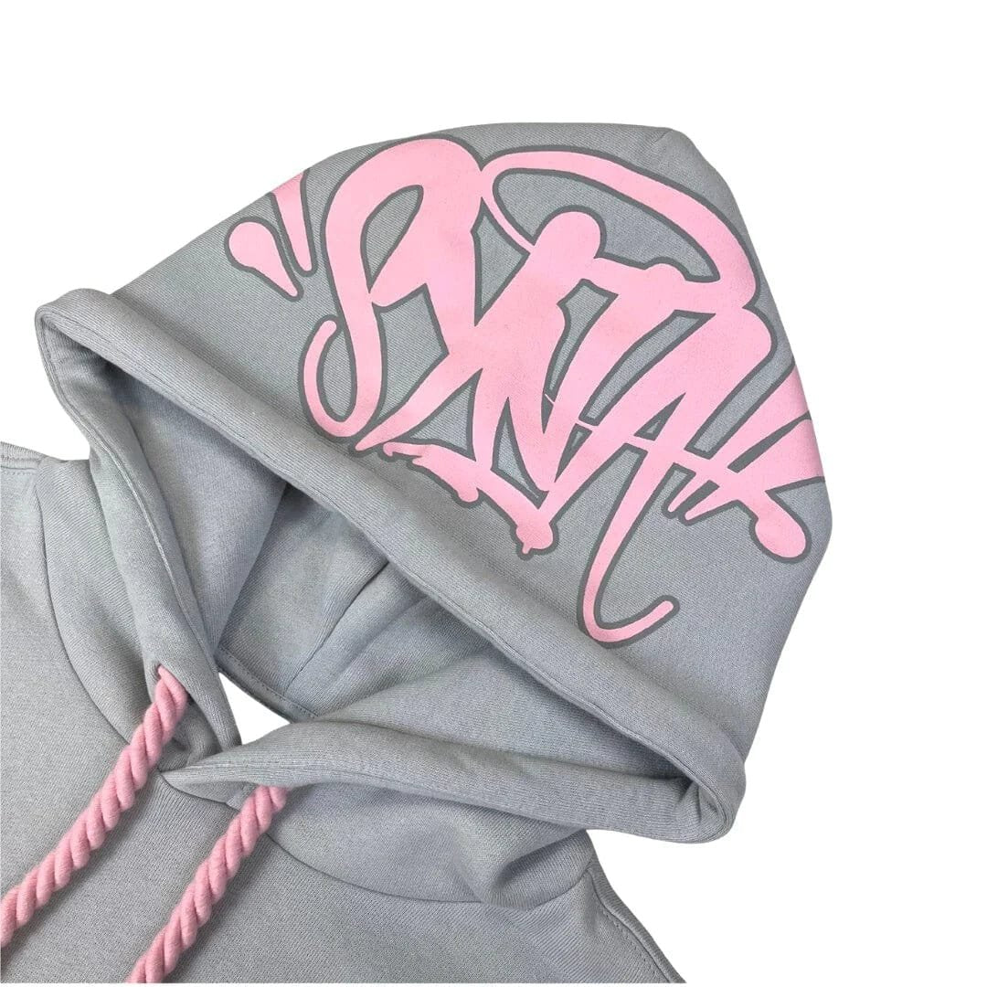 Syna World Logo Grau Trainingsanzug: Luxuriöser Komfort für Urbanen Streetwear-Stil
