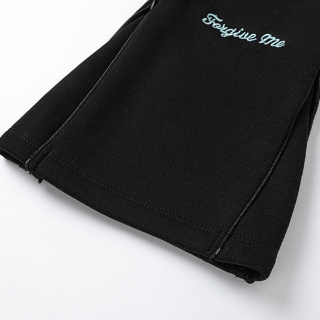 Syna World Stylischer Schwarz-Blauer Trainingsanzug: Bequem, Modern & Urban
