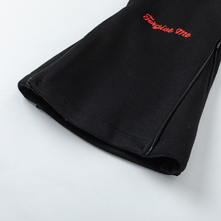Syna World Schwarzer Roter Trainingsanzug – Stilvoll, Bequem, London Streetwear-Design