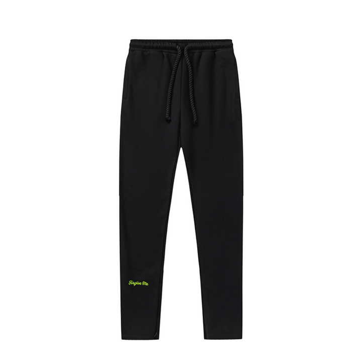 Syna World Schwarzer Grüner Trainingsanzug Stilvolles Streetwear Set Bequeme Passform