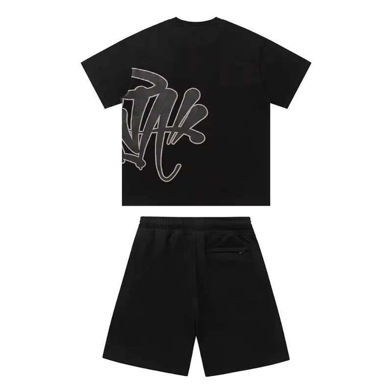 Stylischer Syna World Schwarzer Trainingsanzug für Herren – Komfort & Streetwear-Look