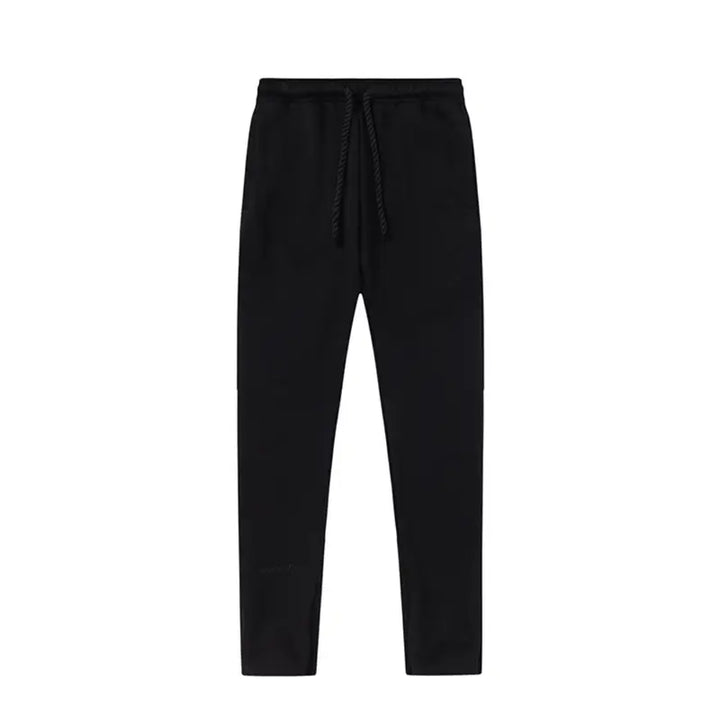 Syna World Logo Schwarz Trainingsanzug: Lässiger Urban Streetwear Komfort Set