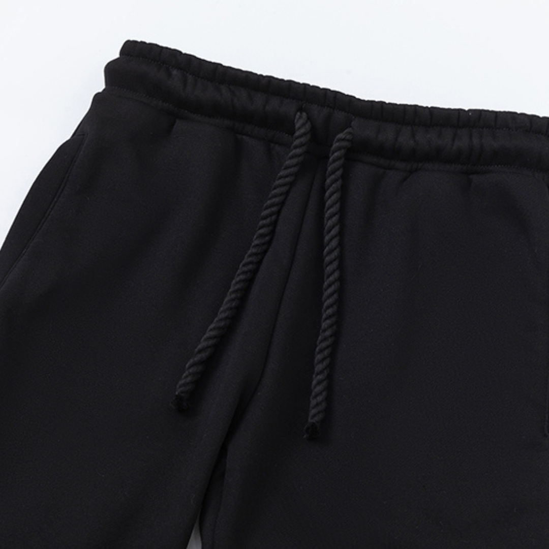 Syna World Logo Schwarz Trainingsanzug: Lässiger Urban Streetwear Komfort Set