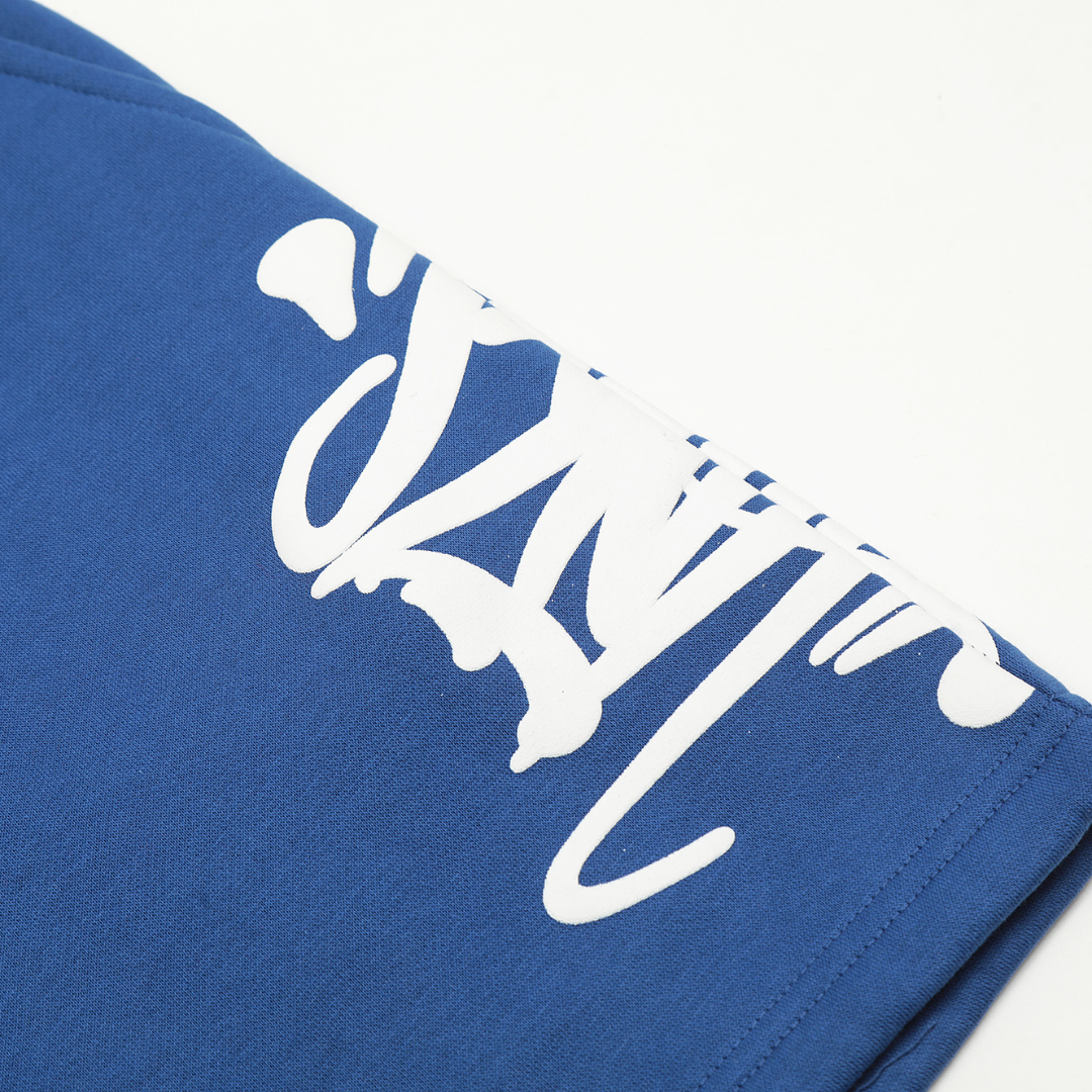 Syna World Urban Blue Set: Bequemer Streetwear Shorts Anzug für Herren