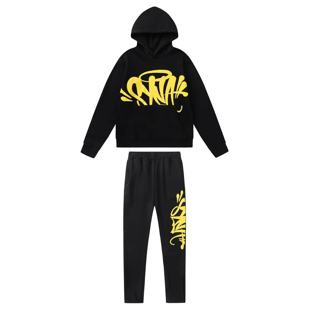 Syna World Gelber Streetwear Trainingsanzug Herren – Bequem & Stylisch – Central Cee Kollektion