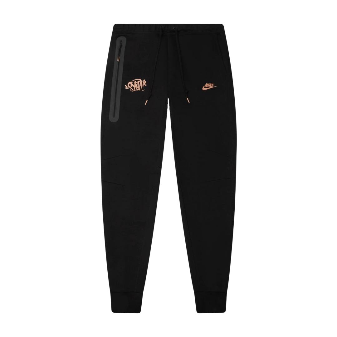 Syna Tech Schwarzer Trainingsanzug: Modern, Bequem, Stilvoll für Streetwear-Fans