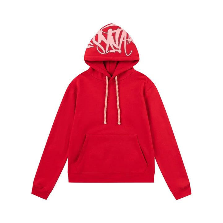 Syna World Logo Roter Trainingsanzug – Bequem, Stilvoll, Hochwertiges Streetwear Set
