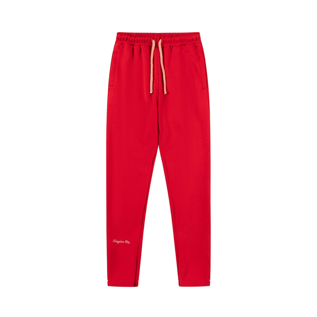 Syna World Logo Roter Trainingsanzug – Bequem, Stilvoll, Hochwertiges Streetwear Set