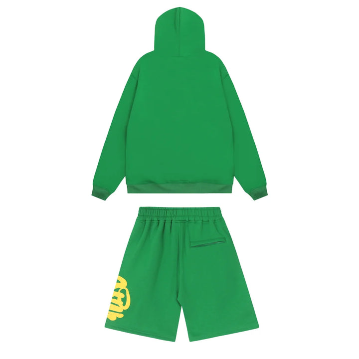 Syna World Grünes Streetwear Set: Bequemer Jogginganzug für Stilbewusste