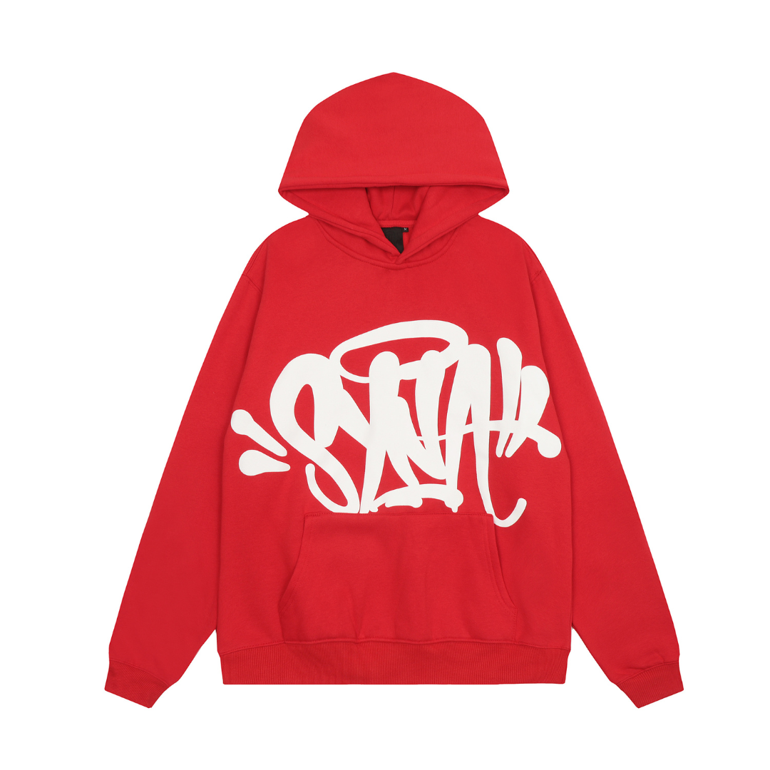 Syna World Rotes Streetwear Set: Premium Hoodie & Jogger für Urban Style
