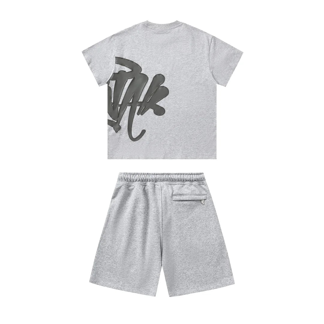 Syna World Grauer Logo Trainingsanzug Set: Ultimativer Streetwear Komfort & Stil