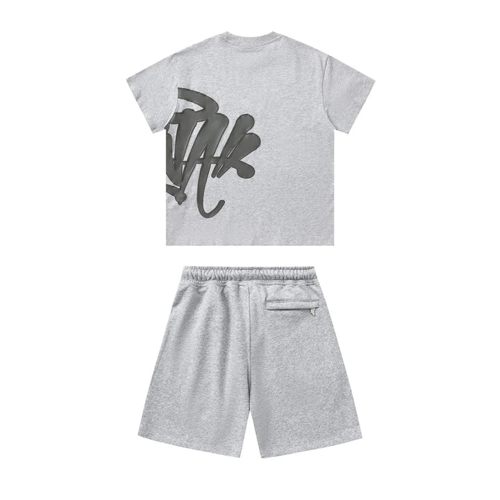 Syna World Grauer Logo Trainingsanzug Set: Ultimativer Streetwear Komfort & Stil