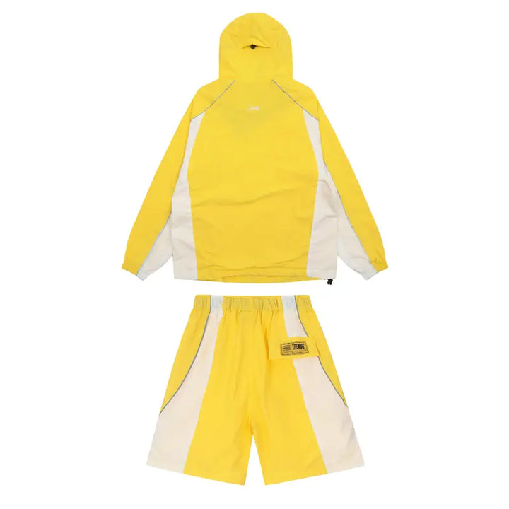 Corteiz Gelbes Streetwear Set: Stylischer Hoodie & Jogger für Herren