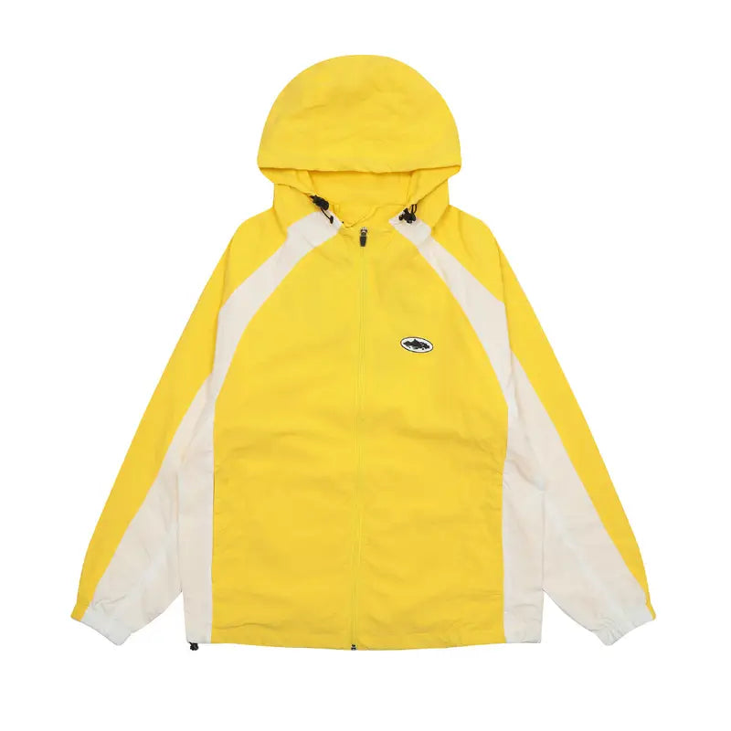 Corteiz Gelbes Streetwear Set: Stylischer Hoodie & Jogger für Herren