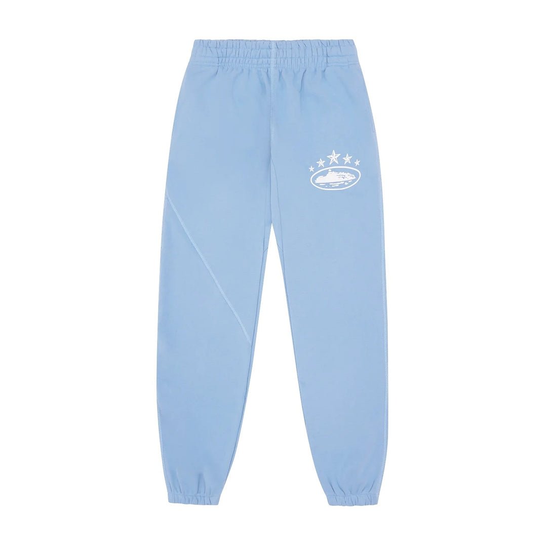 Corteiz 5 Sterne Babyblau Trainingsanzug Luxuriöses Streetwear Komfort Set Herren
