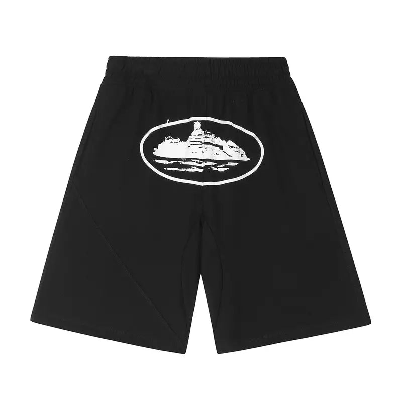 Corteiz Schwarze Streetwear Shorts: Premium Baumwolle, Bequem, Stylisch & Exklusiv