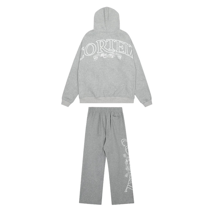 Corteiz Grauer Designer Trainingsanzug: Luxuriöser Streetwear-Stil mit Komfort